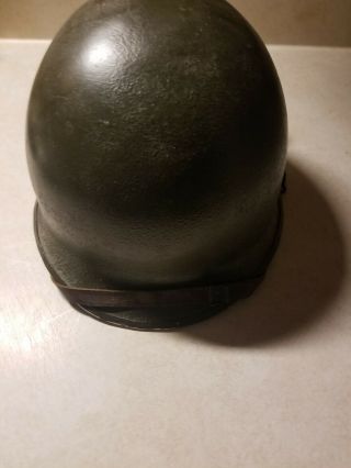 Wwii Us M1 Swivel Bale Front Seam Helmet With Liner