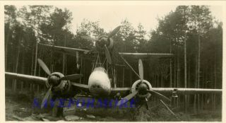 Wwii Photo: Captured German Ju - 88 “mistel” Bomber Along Autobahn 1945