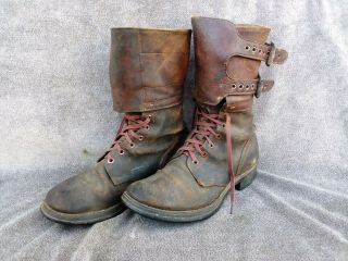 Authentic Wwii U.  S.  Army M1943 Double Buckle Combat Boots 7 1/2 E M43 Boot