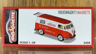 Majorette Vintage Series 243a Volkswagen T1 Majorette Scale 1/57