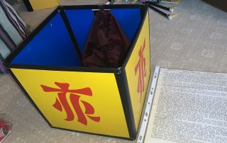 Vintage Magic Trick - Chinese Folding Production Box By Ian Adair Supreme Magic