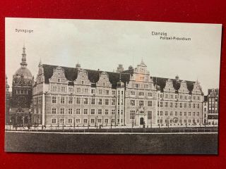 Postcard.  Old Synagogue In Danzig (germany) (now Is Gdańsk,  Poland) 150x95mm.