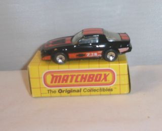 Matchbox - Yellow Box - Mb51 Chevrolet Camaro Iroc - Z - Black Die - Cast
