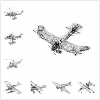 Aviation 3d Metal Puzzles Aircraft Airplane Mars Rover Satellite Tiger Moth