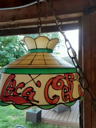 Vintage Coca - Cola Hanging Bar Light