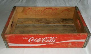 Vintage 1970 Coca Cola Coke Wood Wooden Crate 12 " X 18 1/2 " Chattanooga