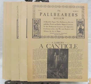The Pallbearers Review 1969 13 Issues.