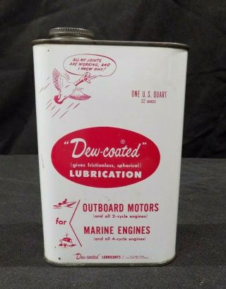 Vintage Dew - Coated Outboard Motor Oil 1950 