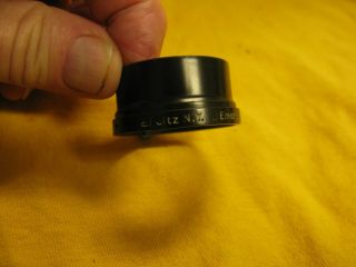 Vintage E.  Leitz N.  Y.  Elmar 50mm Metal Black Paint Lens Shade Hood (leica)