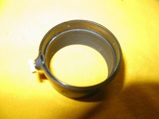 Vintage E.  Leitz N.  Y.  ELMAR 50mm metal black paint lens shade hood (Leica) 3