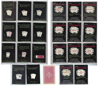 Eleven Adams Card Magic Packets - Cards,  Instructions - Like Deland - V.  Fine - Af