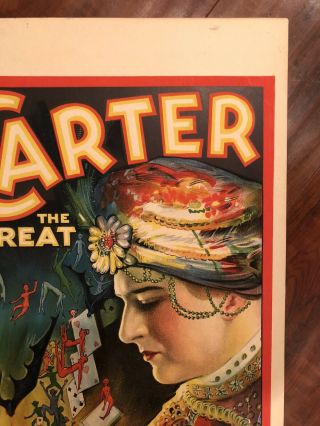 Carter the Great The World ' s Weird Wonderful Wizard Window Card 1926 3