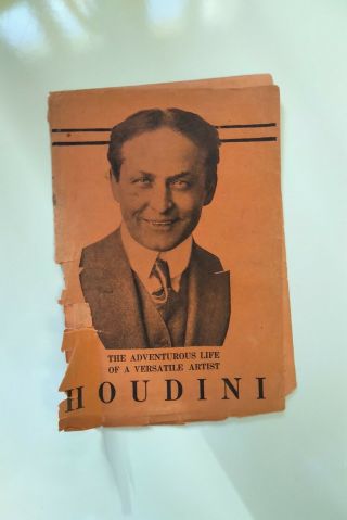 Houdini The Adventurous Life Of A Versatile Artist - 1922 Pictorial Flyer