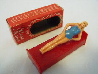 Vintage Lady Bed Rose - Marie Magnetic Magic Trick Western Germany Magneto Novelty