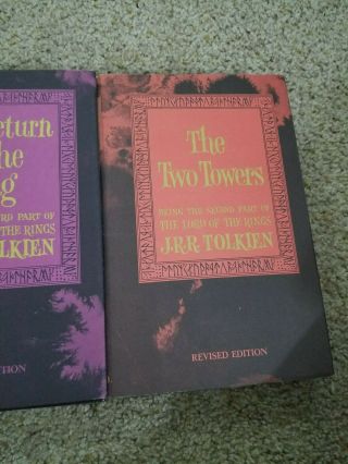 1965 Lord of the Rings Tolkien Trilogy 10th Print 2nd Edition (Fellowship Damage 3
