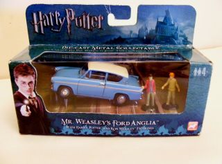 Harry Potter Chamber Of Secrets Film Corgi Ford Anglia Car &figures Diecast Bnib