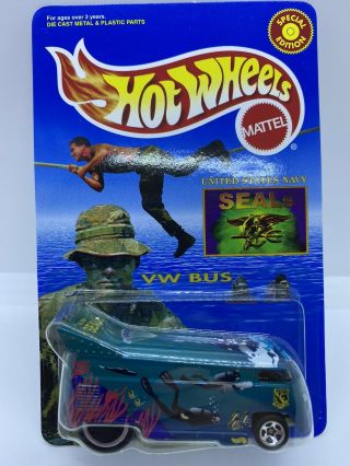 Vintage Hot Wheels Special Edition United States Navy Seals Vw Bus