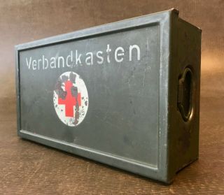 German Wwii Verbandkasten First Aid Kit Box