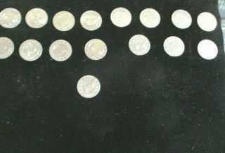 18 Vintage Abbott Magic Palming Coins