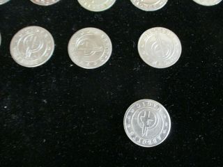 18 Vintage Abbott Magic Palming Coins 2