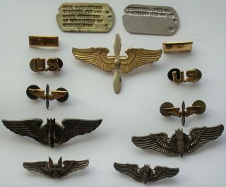 Uniform Insignia - Us Army Air Corps - Wwii 1