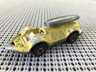Hot Wheels Redline Vintage Yellow 1970 Rocket - Bye - Baby Hong Kong Shell Promo