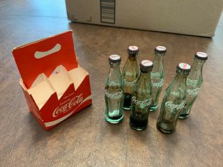 1970s Vintage Costa Rica Fotorama Coca Cola Mini - Pack Bottles In Six Pack Case