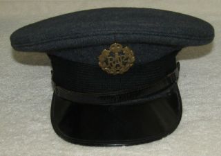 Scarce Ww2 Period Raf (royal Air Force) Visor Hat For Enlisted.