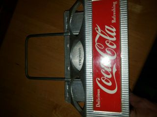 Vintage Coca Cola Coke Metal Aluminum 6 Pack Bottle Carrier 2