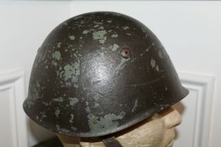 WW2 Italian Army M33 Combat Helmet w/Full Liner & Chinstraps 2