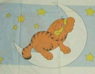 Vintage Garfield Cat Full Size Bed Sheet Set - Jim Davis - Flat,  Fitted,  Pillowcases