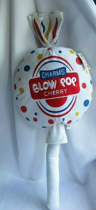 Charms Blow Pop Cherry Lollipop Plush Stuffed Animal 25 " Good Stuff W/hang Tag