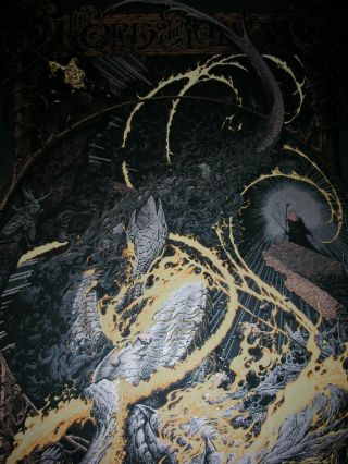 Aaron Horkey Poster Lord Of The Rings Fellowship Variant Mondo Silkscreen Print