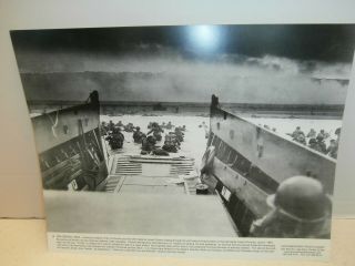 Ww Ii One Of The Famous Photograph Of D - Day 1st Division American Soldiers