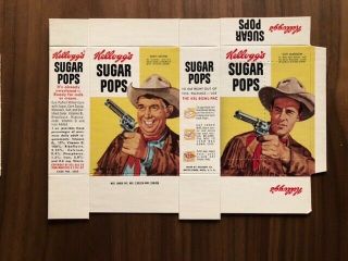 32 VTG 1950 ' s NOS Kellogg ' s Sugar Pops & Frosted Flakes Mini Cereal Boxes 3