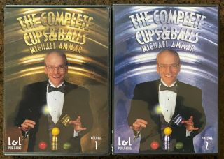 Michael Ammar Cups And Balls Dvds Vol.  1 & 2.  Great Price