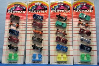Fast Pak Die Cast Set Of 5 Hot Rods & Muscle Cars & Race Cars & Sports Cars