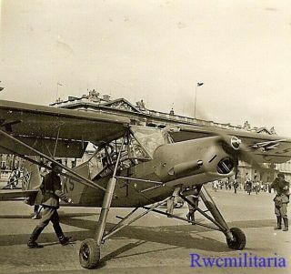 Best Luftwaffe Fi.  156 Storch Recon Plane (??,  Ks) Preparing For Take - Off