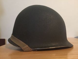 Wwii Us M1 Fixed Bale Helmet