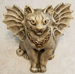 Windstone Editions Happy Cat Gargoyle M.  Pena Statue
