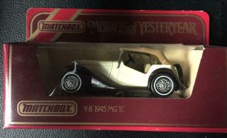 Matchbox Models Of Yesteryear 1:35 Scale Y - 8 Brown/cream 1945 Mg Tc