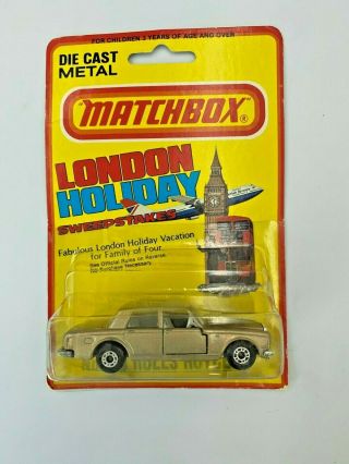 Matchbox No.  39 Rolls Royce 1981 Never Removed From Packaging