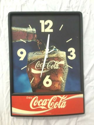 Vintage Coca Cola Clock - Looks Great