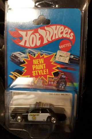 Vintage Hot Wheels 1982 Sheriff Patrol In Package Black