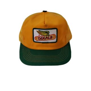 Vintage Dekalb Seed Corn Mesh Back Snapback Truckers Hat