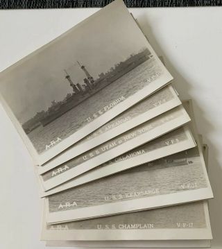 20 Photo Postcards Of The Ww1 Us Victory Fleet
