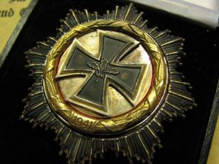 Wh Army Officer Ww2 Wwii German Knights Grand Cross Iron Knights Gold
