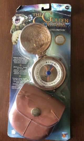 The Golden Compass Alethiometer W Carry Pouch Moving Needles Hard To Find Toy