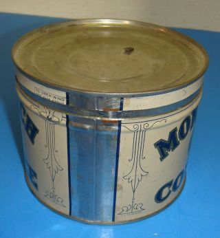 Monarch Coffee Lion Head vintage tin 1928? 75 Years 2