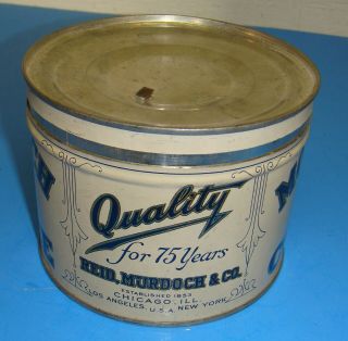 Monarch Coffee Lion Head vintage tin 1928? 75 Years 3